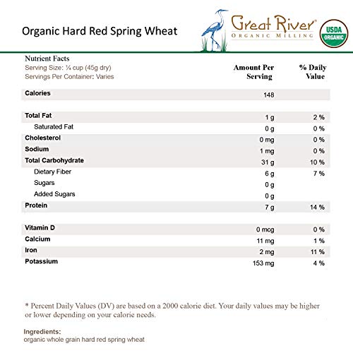 Great River Organic Milling - Organic Whole Grains Hard Red Spri