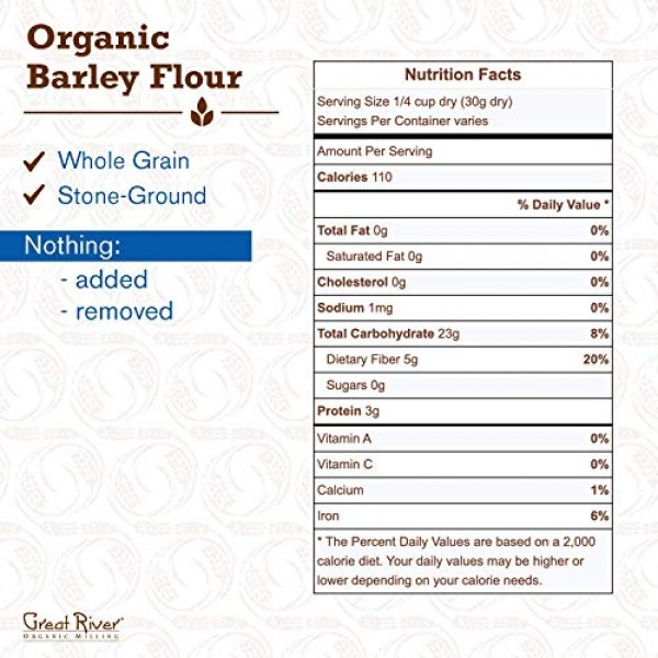 Great River Organic Milling, Specialty Flour, Barley Flour, Ston...