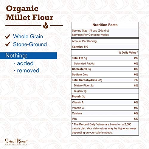 Great River Organic Milling, Specialty Flour, Millet Flour, Ston