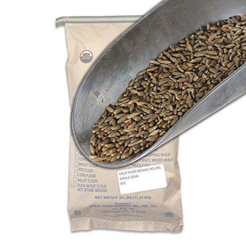 Great River Organic Milling, Whole Grain, Rye Grain, Organic, 25