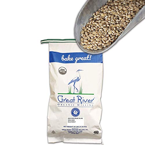 Great River Organic Milling, Whole Grain, Whole Hulled Barley, O