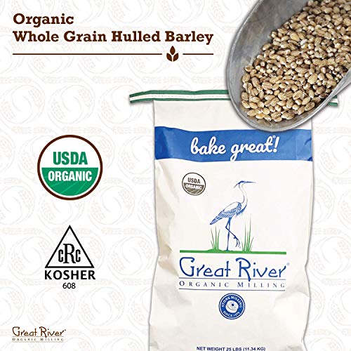 Great River Organic Milling, Whole Grain, Whole Hulled Barley, O