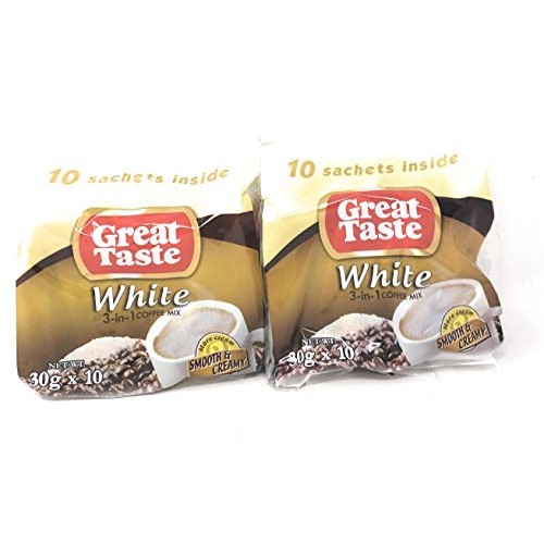 Great Taste White 3-In-1 Coffee Mix Smooth &Amp; Creamy 10.5Oz, 2 Pack