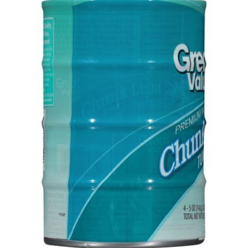Pack Of 10 - Great Value Chunk Light Tuna In Water, 5 Oz, 4 Count