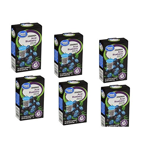 Great Value Sugar Free, Low Calorie Energy Blueberry Acai Drink