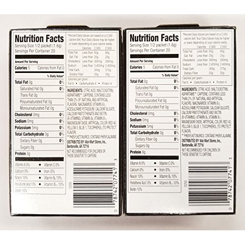 Great Value Sugar Free, Low Calorie Energy Wild Strawberry Drink