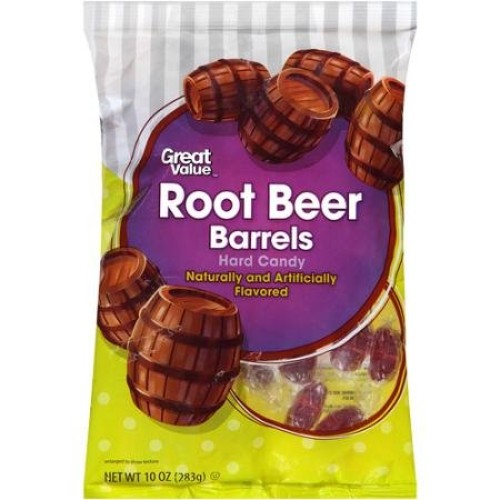 Great Value Root Beer Barrels Hard Candy, 10 Oz