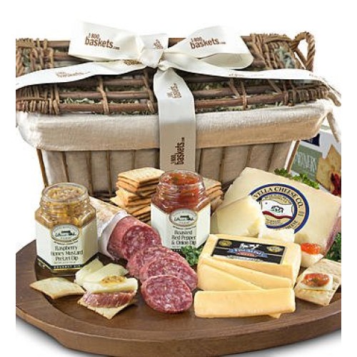 Greatfoods Epicurean Meat And Cheese Premier Gift Basket