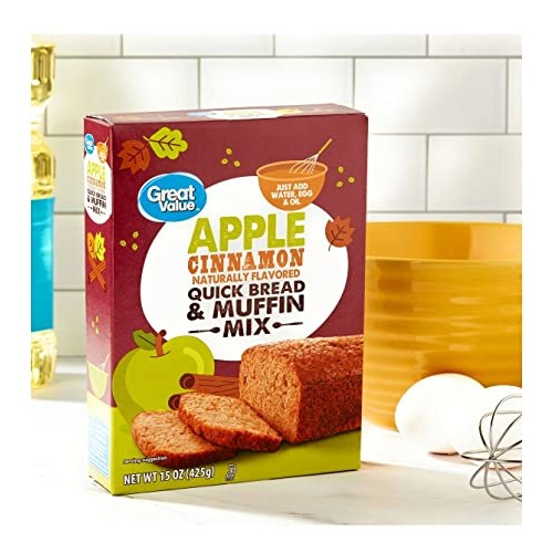 Greatvalue Apple Cinnamon Naturally Flavored Quick Bread &Amp; Muffi