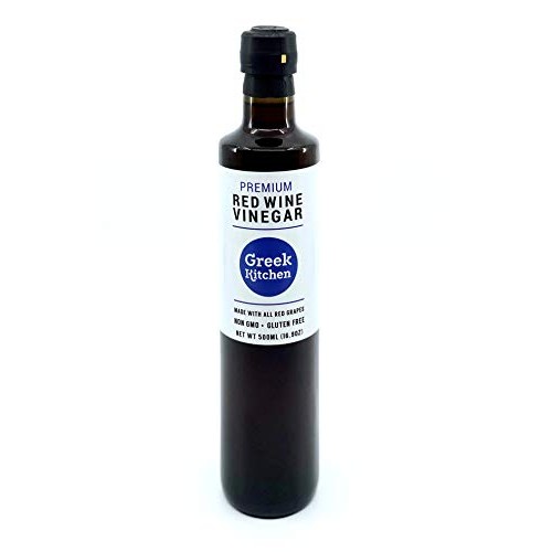 Premium Greek Red Wine Vinegar | 16.9 Oz | Organic | Non-Gmo | G