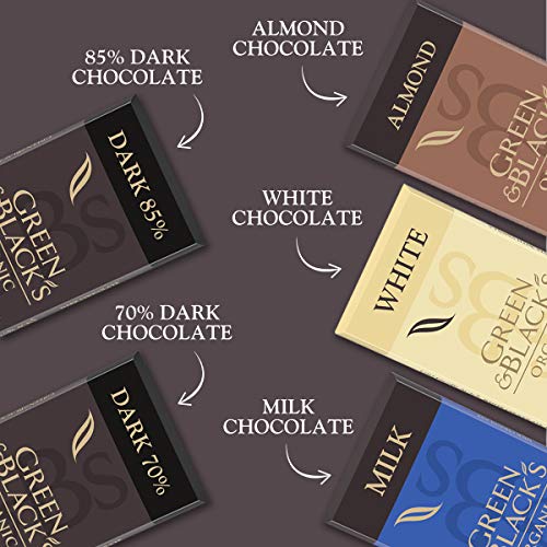 Green &Amp; Black’S Organic Chocolate Variety Pack, 85% Dark Chocola