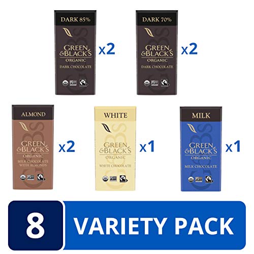 Green &Amp; Black’S Organic Chocolate Variety Pack, 85% Dark Chocola