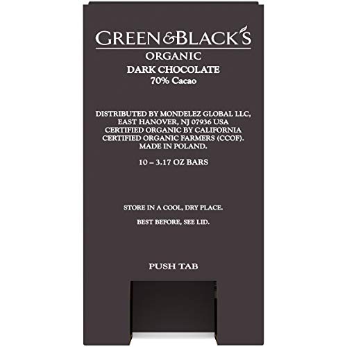 Green &Amp; Black’S Organic Dark Chocolate Bar, 70% Cacao, Easter Ch