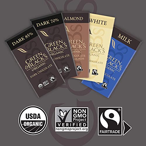 GREEN & BLACK’S Organic White Chocolate Bar, 30% Cacao, 1 Bar 3...