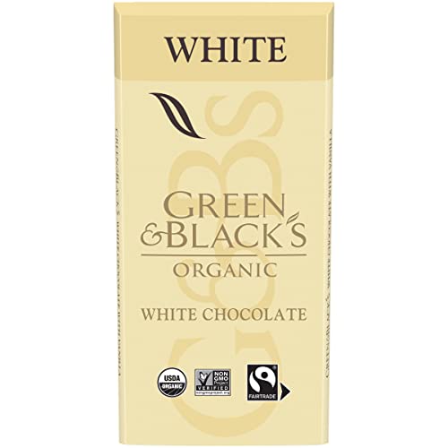 GREEN & BLACK’S Organic White Chocolate Bar, 30% Cacao, 1 Bar 3...