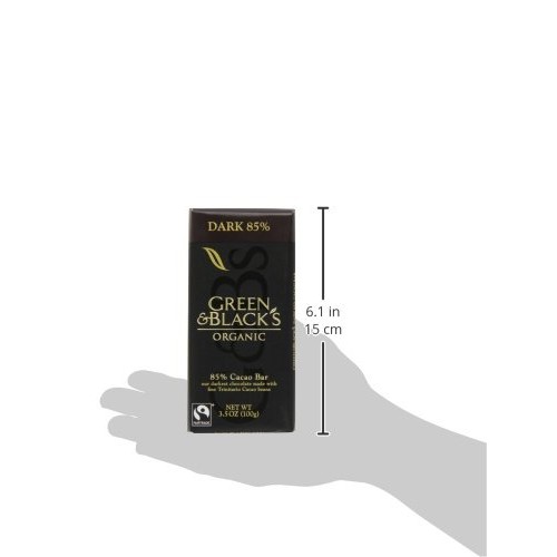 Green &Amp; Blacks Organic Dark Chocolate, 85% Cacao, 3.5 Ounce Pa Green &Amp; Blacks Organic Dark Chocolate, 85% Cacao, 3.5 Ounce Pa
