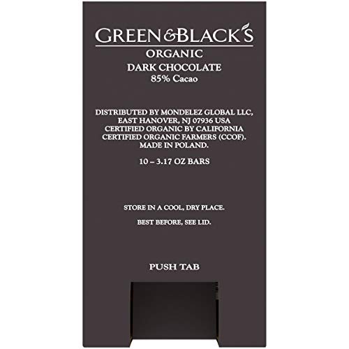 Green &Amp; Blacks Organic Dark Chocolate Bar, 85% Cacao, Easter Ch Green &Amp; Blacks Organic Dark Chocolate Bar, 85% Cacao, Easter Ch