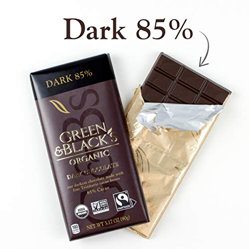 Green &Amp; Blacks Organic Dark Chocolate Bar, 85% Cacao, Easter Ch Green &Amp; Blacks Organic Dark Chocolate Bar, 85% Cacao, Easter Ch