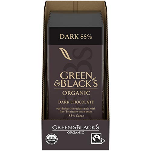Green &Amp; Blacks Organic Dark Chocolate Bar, 85% Cacao, Easter Ch Green &Amp; Blacks Organic Dark Chocolate Bar, 85% Cacao, Easter Ch