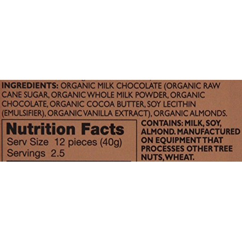 Green &Amp; Blacks Organic Milk Chocolate With Almonds, 37% Cacao,