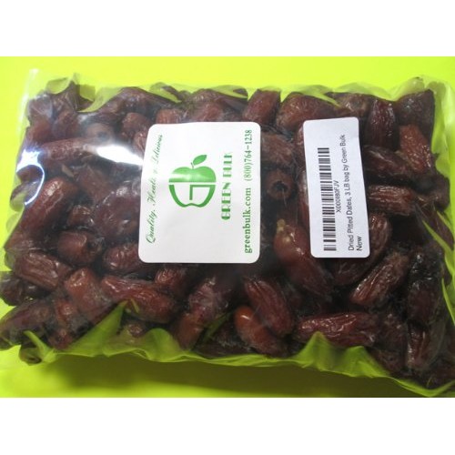 Dried Pitted Dates-Whole, From Green Bulk 3 Lb