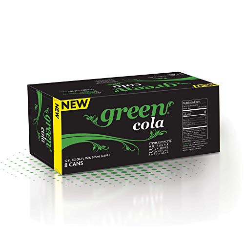 Green Cola - Zero Sugar, Zero Calories, Naturally Sweetened With