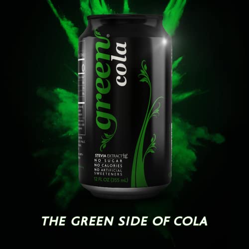 Green Cola - Zero Sugar, Zero Calories, Naturally Sweetened With