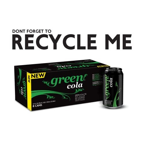 Green Cola - Zero Sugar, Zero Calories, Naturally Sweetened With