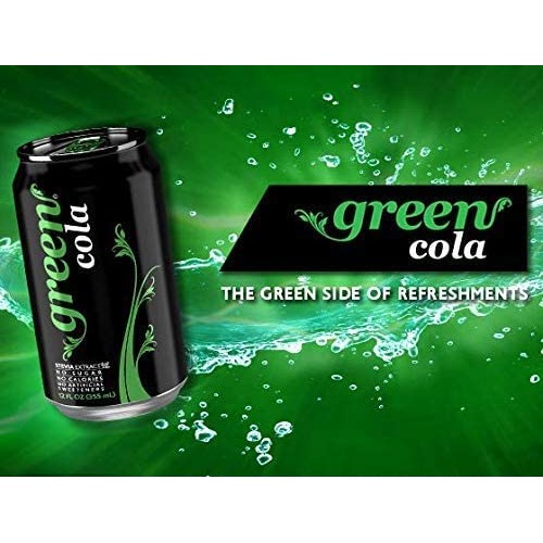 Green Cola - Zero Sugar, Zero Calories, Naturally Sweetened With