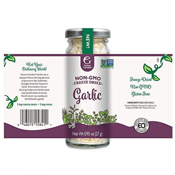 Green Garden Freeze-Dried Minced Garlic, 0.95 Ounces