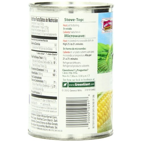 Green Giant Cream Style Corn, 14.75-Ounce Pack Of 8