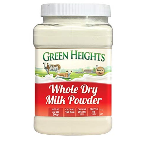 Whole Dry Milk Powder - 2.2 Pounds / 1 Kilo Jar 30+ Servings -