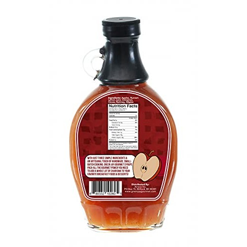 Green Jay Gourmet Apple Butter Syrup - Premium Breakfast Syrup W