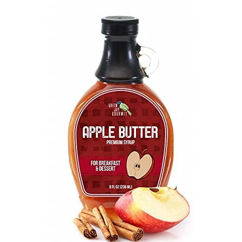 Green Jay Gourmet Apple Butter Syrup - Premium Breakfast Syrup W