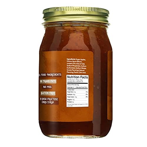 Green Jay Gourmet Bacon Jam - Classic Spread for Burgers, Sandwi...