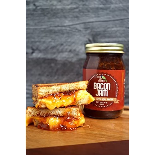 Green Jay Gourmet Bacon Jam - Classic Spread for Burgers, Sandwi...