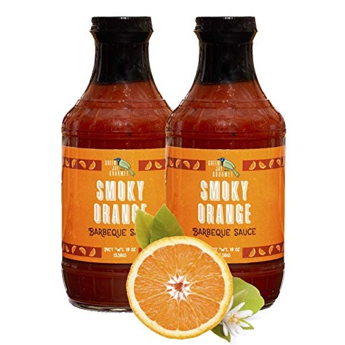 Green Jay Gourmet BBQ Sauce - Smoky Orange - All-Natural Barbecu...