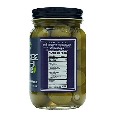 Green Jay Gourmet Blue Cheese Stuffed Olives – Cheese Stuffed Gr