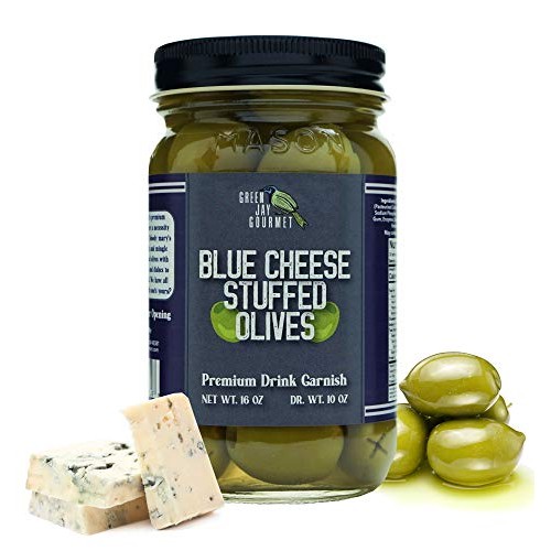 Green Jay Gourmet Blue Cheese Stuffed Olives – Cheese Stuffed Gr