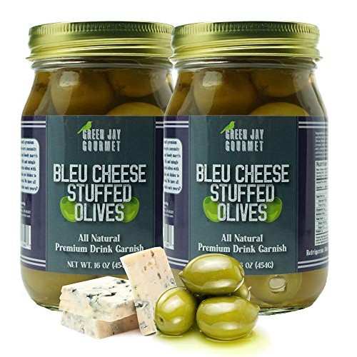 Green Jay Gourmet Blue Cheese Stuffed Olives – Cheese Stuffed Gr