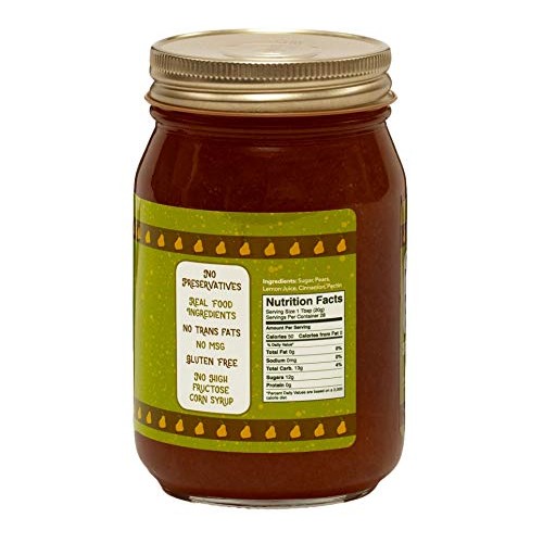 Green Jay Gourmet Cinnamon Pear Jam - All-Natural Fruit Jam With