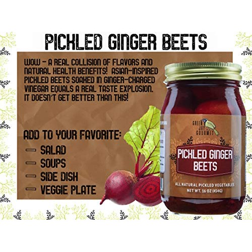 Green Jay Gourmet Fresh Classic Pickled Ginger Beets - Grandma’S