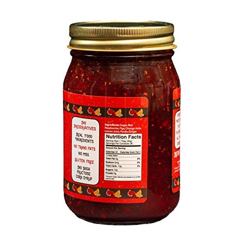 Green Jay Gourmet Frog Jam - All-Natural Raspberry Jam With Figs