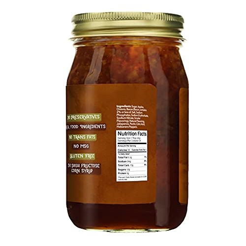 Green Jay Gourmet Jalapeno Bacon Jam - Classic Spread for Burger...
