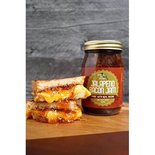 Green Jay Gourmet Jalapeno Bacon Jam - Classic Spread for Burger...