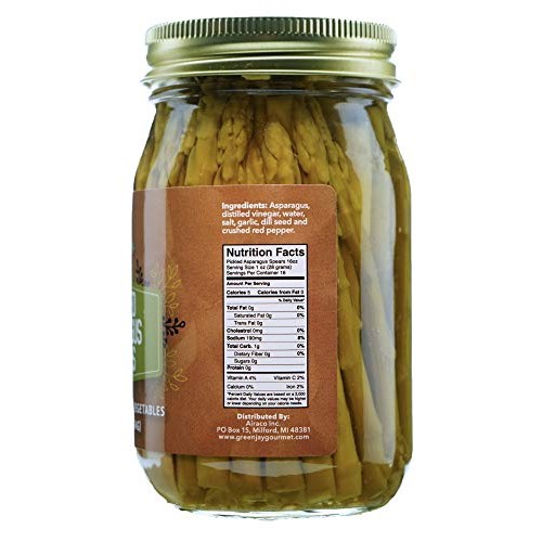 Green Jay Gourmet Pickled Asparagus Spears In A Jar - Fresh Hand