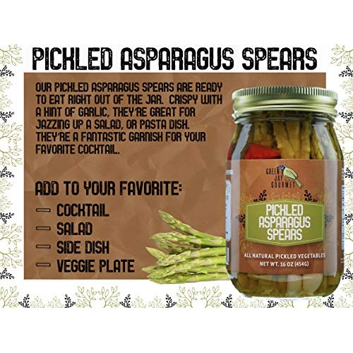 Green Jay Gourmet Pickled Asparagus Spears In A Jar - Fresh Hand