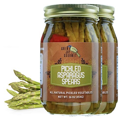 Green Jay Gourmet Pickled Asparagus Spears In A Jar - Fresh Hand