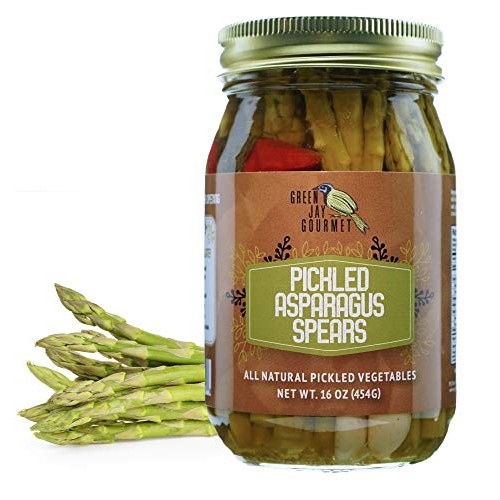Green Jay Gourmet Pickled Asparagus Spears In A Jar - Fresh Hand