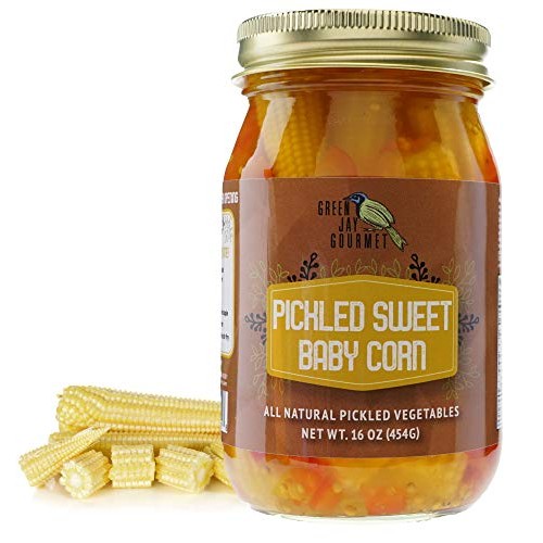 Green Jay Gourmet Pickled Sweet Baby Corn In A Jar - Fresh Hand